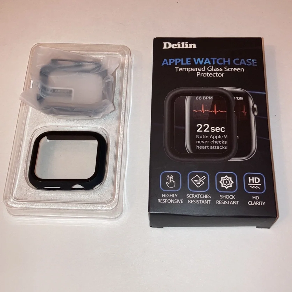 Deilin Apple Watch Tempered Glass Screen Protector